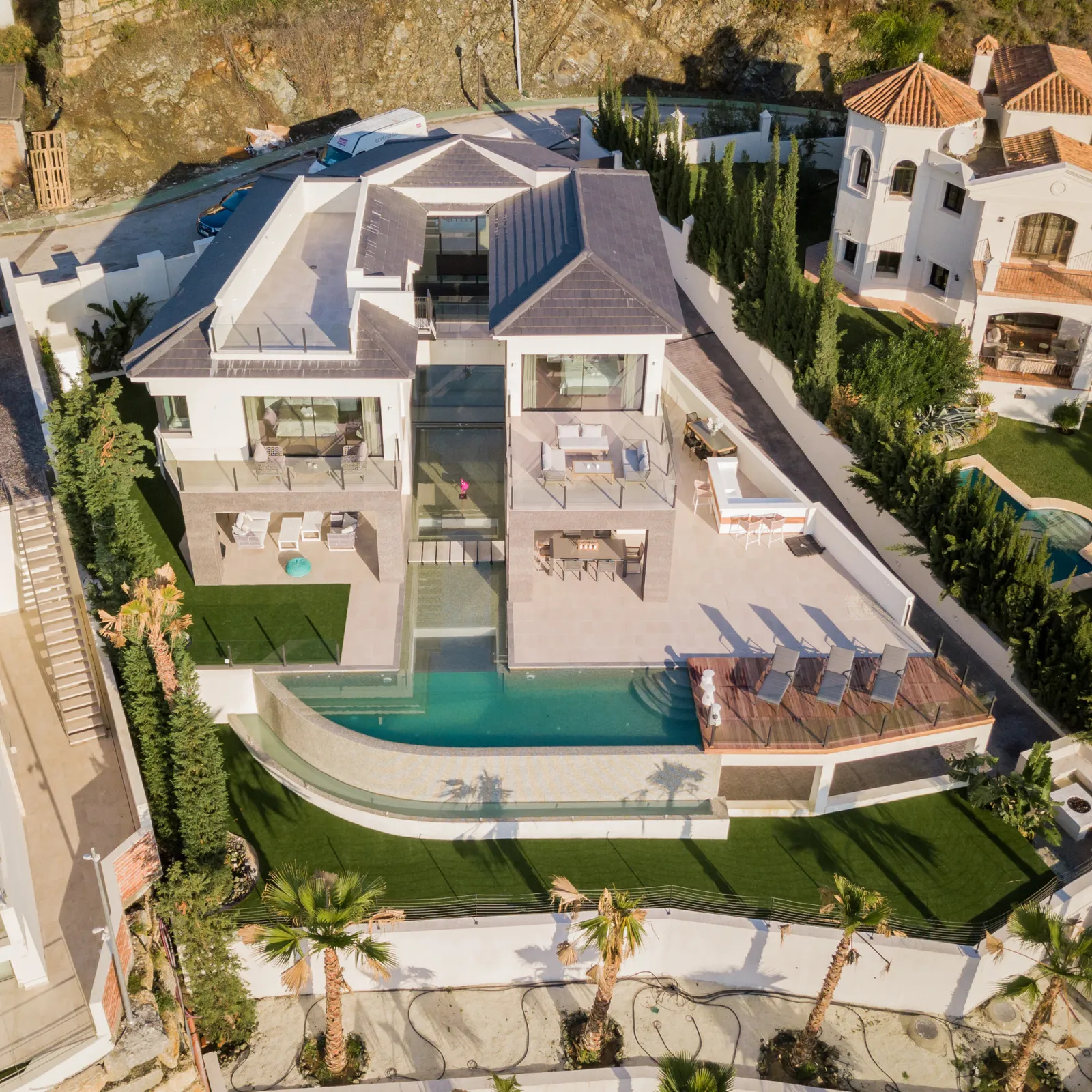 Villa ORA — exterior view, Benahavis, Malaga.
