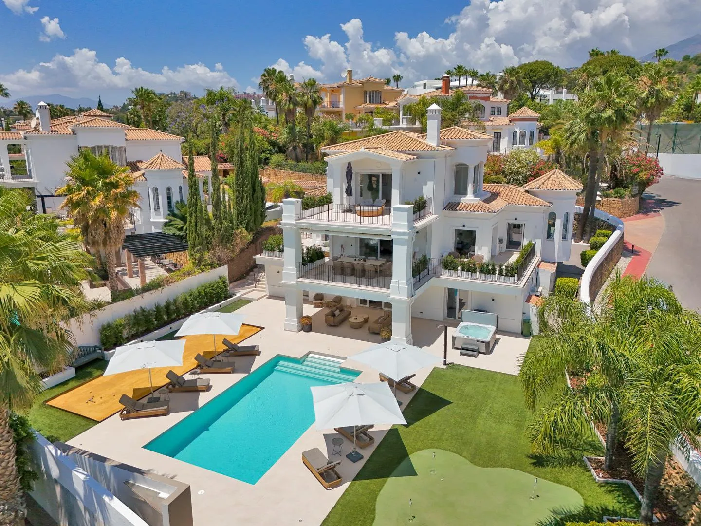 Villa CELINA — exterior view, Marbella, Malaga.