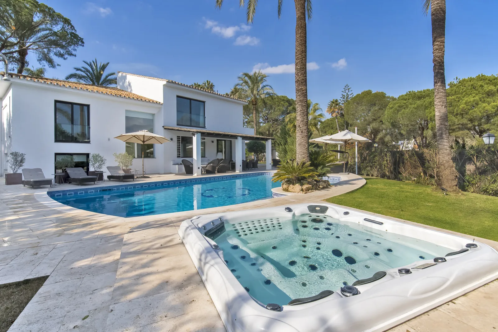 Villa IVORY — exterior view, Marbella, Malaga.