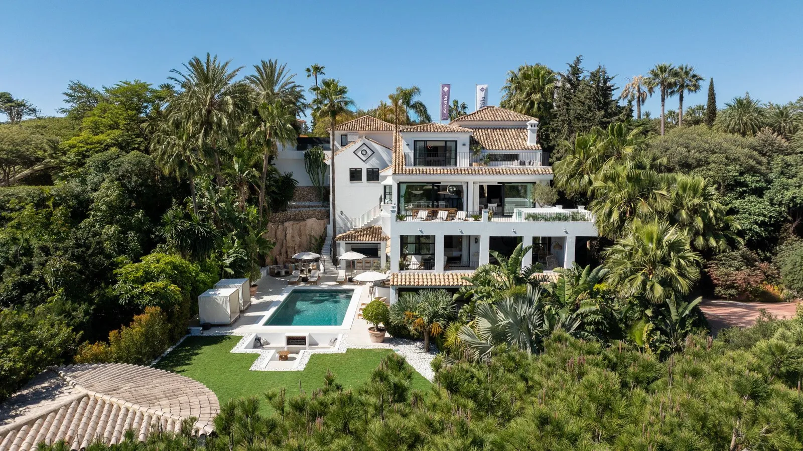 Villa PESONA — exterior view, Marbella, Malaga.
