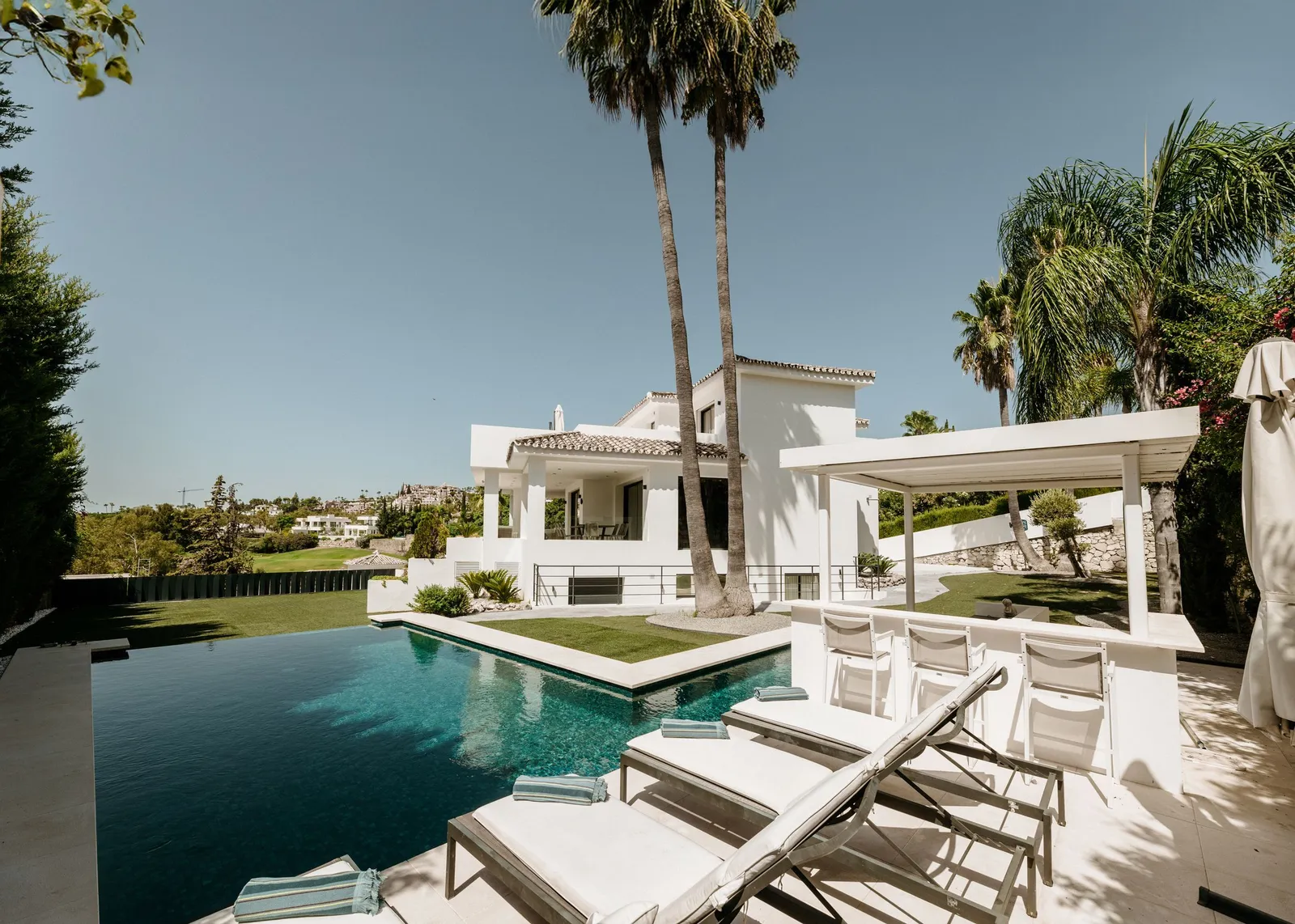 Villa BONA — exterior view, Marbella, Malaga.