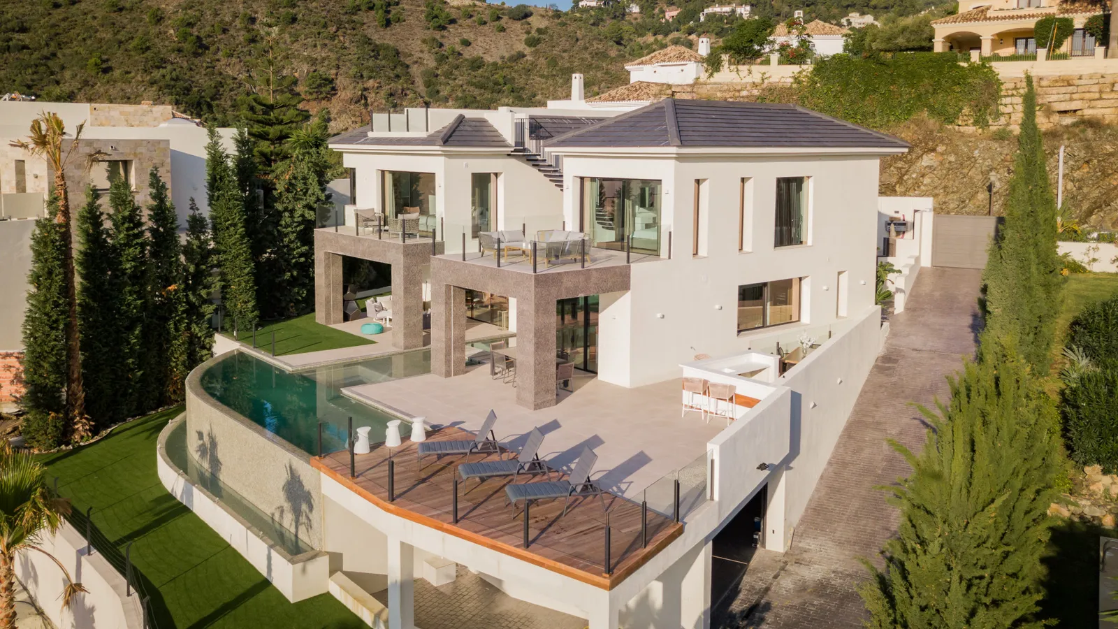 Villa ORA — exterior view, Benahavis, Malaga.