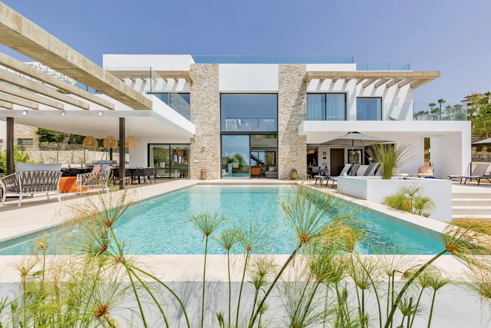Villa PERLA — exterior view, Benahavis, Malaga.
